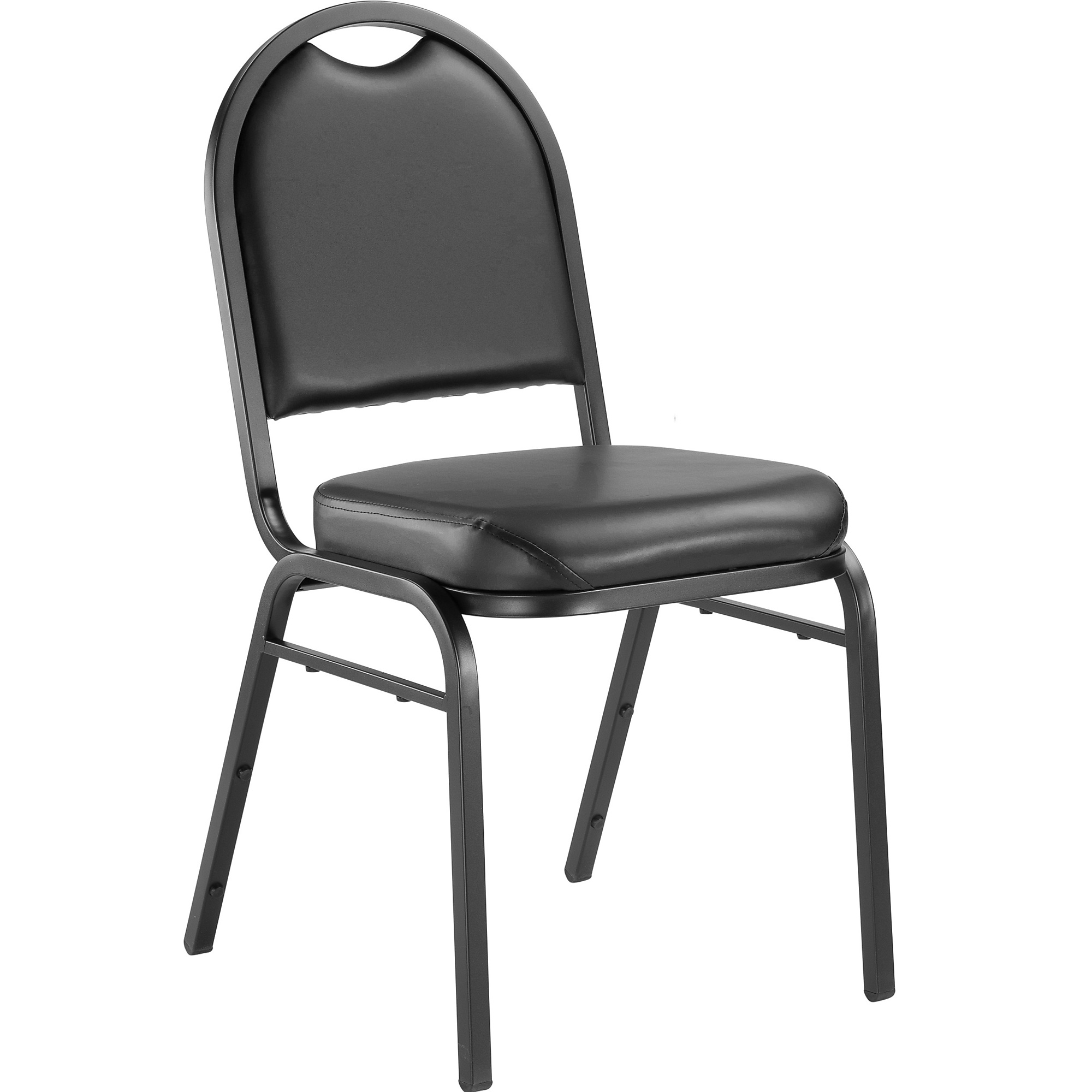 National Public Seating, 9200 Series Vinyl Stack Chair, Primary Color Black, Included (qty.) 1, Seating Type Dining Chair, Model# 9210-BT